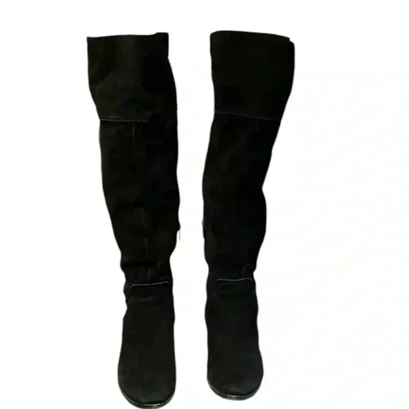 VINCE CAMUTO Kochelda Over the Knee Boot Black Suede Size 8 - Picture 2 of 11